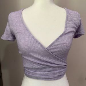 forever 21 wrap crop top